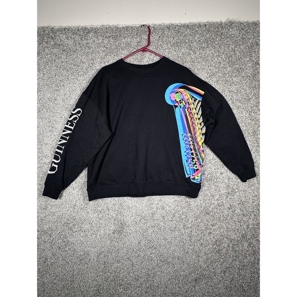 Guinness Other - Arth Guinness x Aches Black Graphic Crewneck Sweatshirt Long Sleeve Size‎ S
